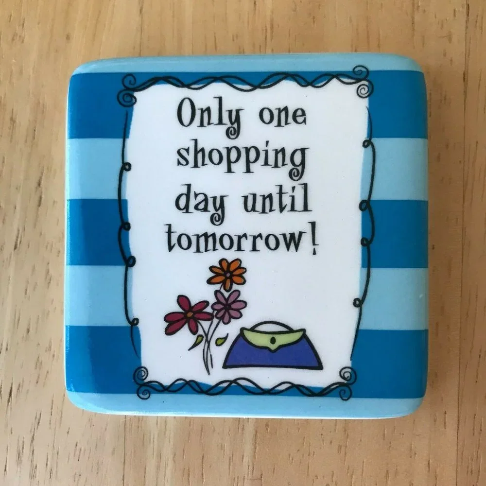 Only One More Shopping Day Until Tomorrow Vintage New Girlfriend Christmas Bday